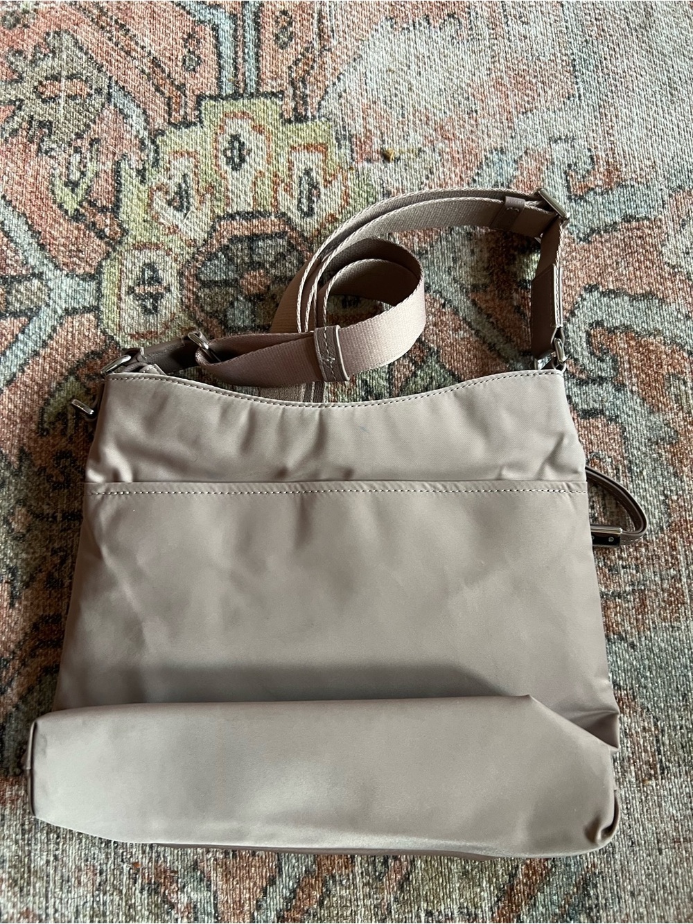 NWOT NEW TUMI Voyageur Tyler Nylon Crossbody Bag Mauve Dusty Pink, Color Mink - Picture 6 of 7